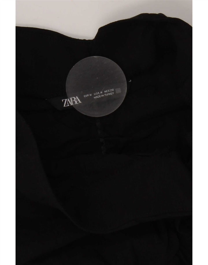 Zara Womens Oversized Strapless Dress UK 14 Medium Black