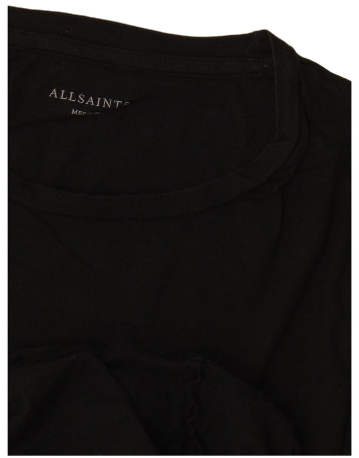 All Saints Mens T-Shirt Top Medium Black