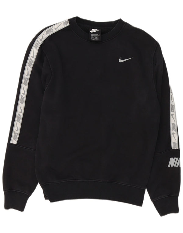 Nike Mens Graphic Standard Fit pulóver pulóver XS fekete Colourblock