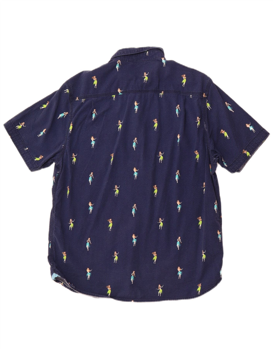 Camicia da uomo con motivo astratto Tommy Bahama cotone medio blu navy
