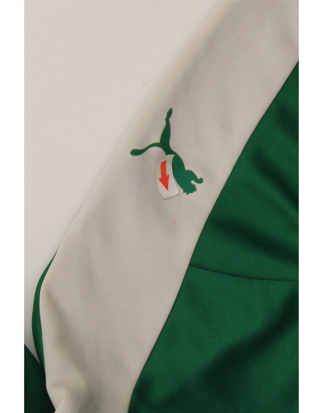 Puma Herre Zip Neck Pullover Træningsdragt Top XL Grøn Colourblock Polyester