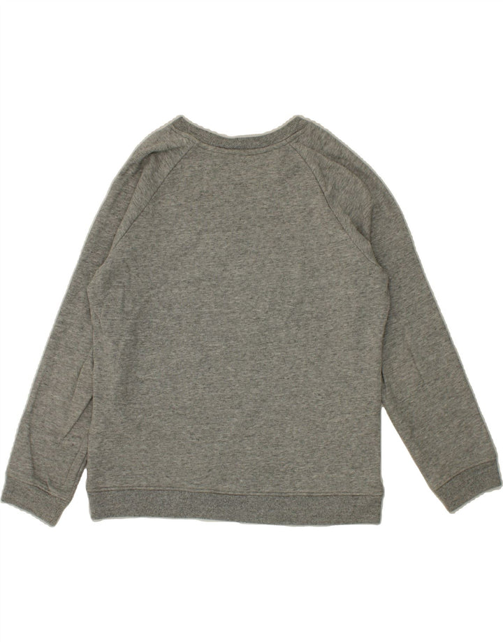 LEVI'S Womens Oversized Graphic Sweatshirt Jumper UK 10 Small Grey Cotton Vintage Levi's and Second-Hand Levi's from Messina Hembry 