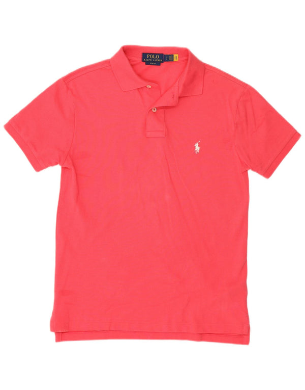 Polo Ralph Lauren Mens Slim Fit Polo Shirt Small Pink Cotton