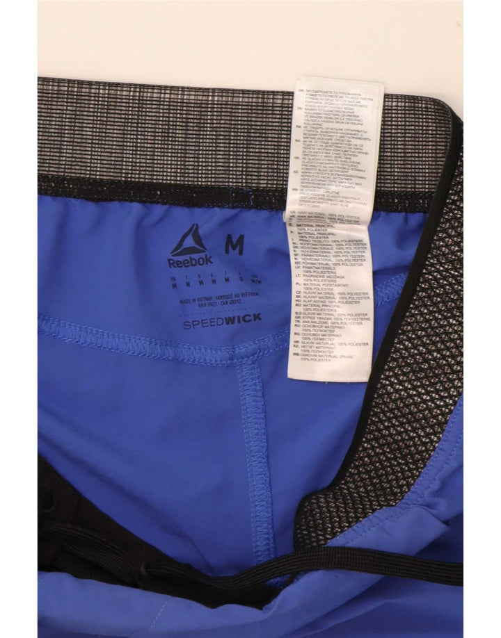 Reebok Short Graphic Sport Homme Bleu Moyen Colourblock Polyester
