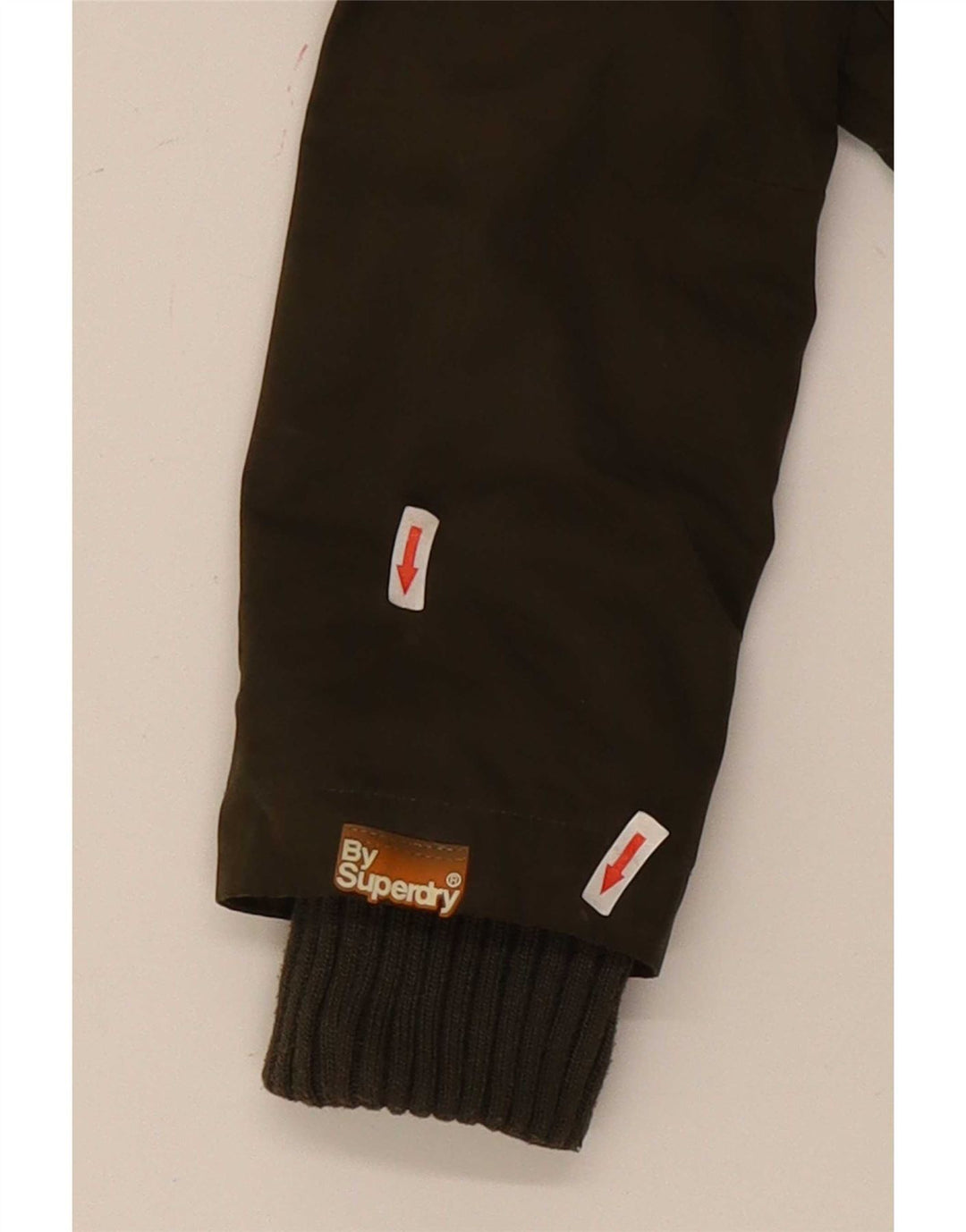 Superdry Damen-Parka mit Kapuze, UK 14, Größe L, Grün, Polyester