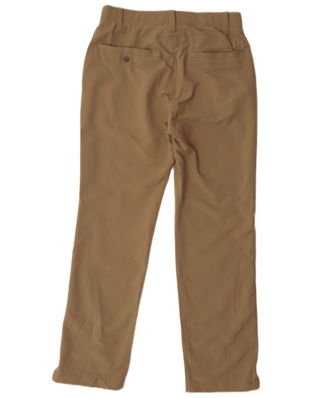 Under Armour Mens Straight Chino Trousers W32 L32 Beige Nylon