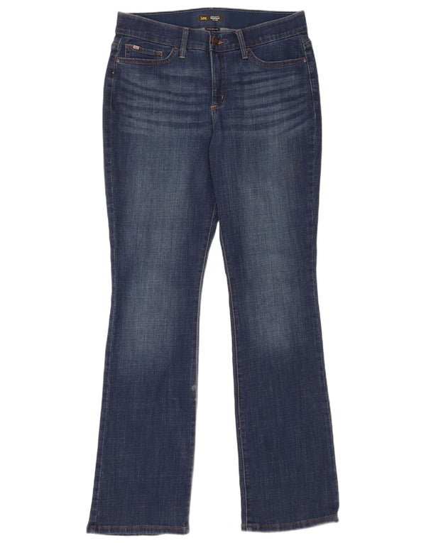Lee Womens Mid Rise Regular Fit Bootcut Jeans US 12 Large W32 L33 Blue
