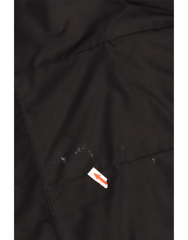 Damski ocieplany płaszcz z kapturem Jack Wolfskin UK 12/14, średni czarny poliester