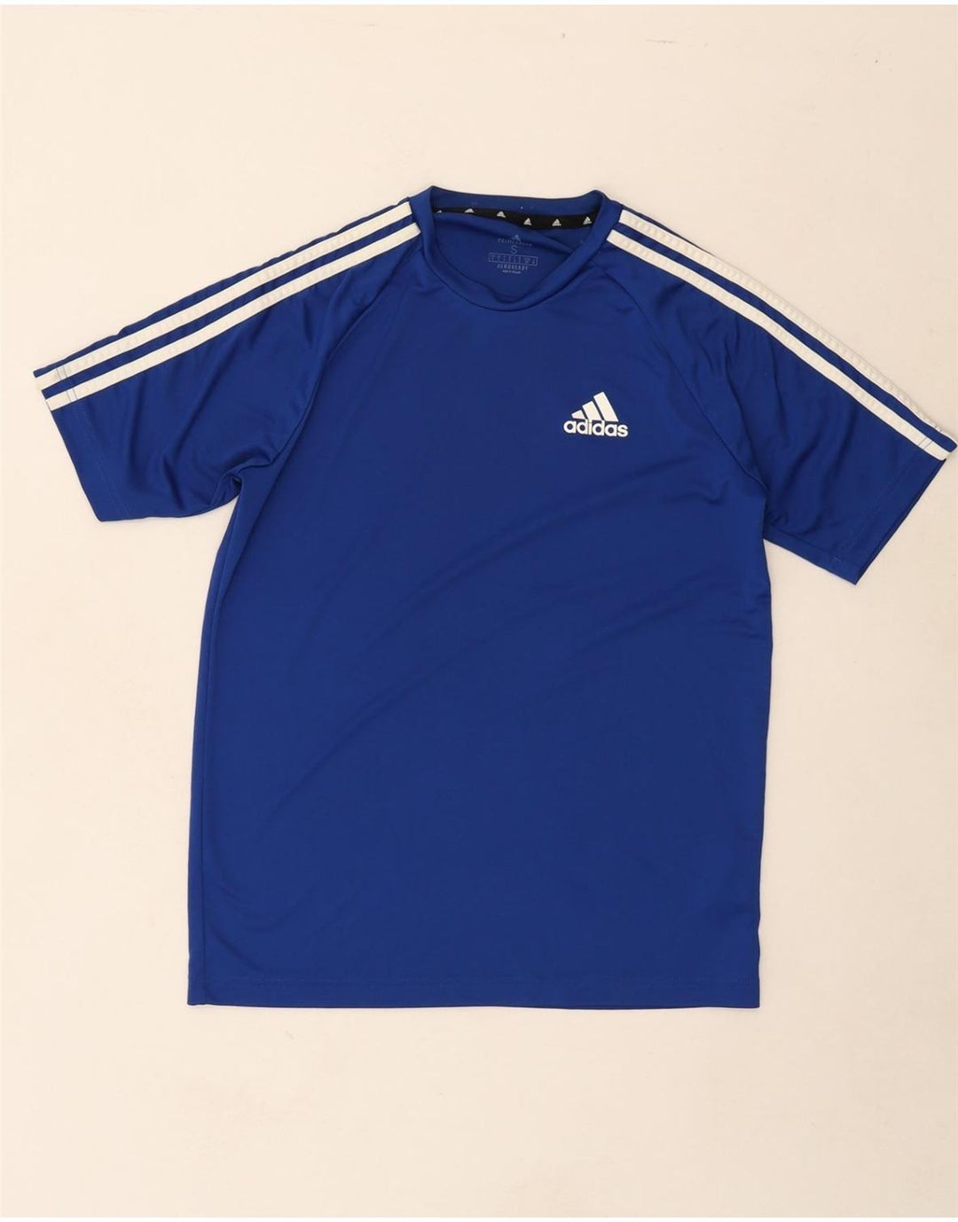 ADIDAS Mens Aeroready T-Shirt Top Small Blue Polyester Vintage Adidas and Second-Hand Adidas from Messina Hembry 