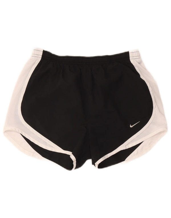 Pantaloncini sportivi Nike da donna Dri Fit UK 6 XS color block nero