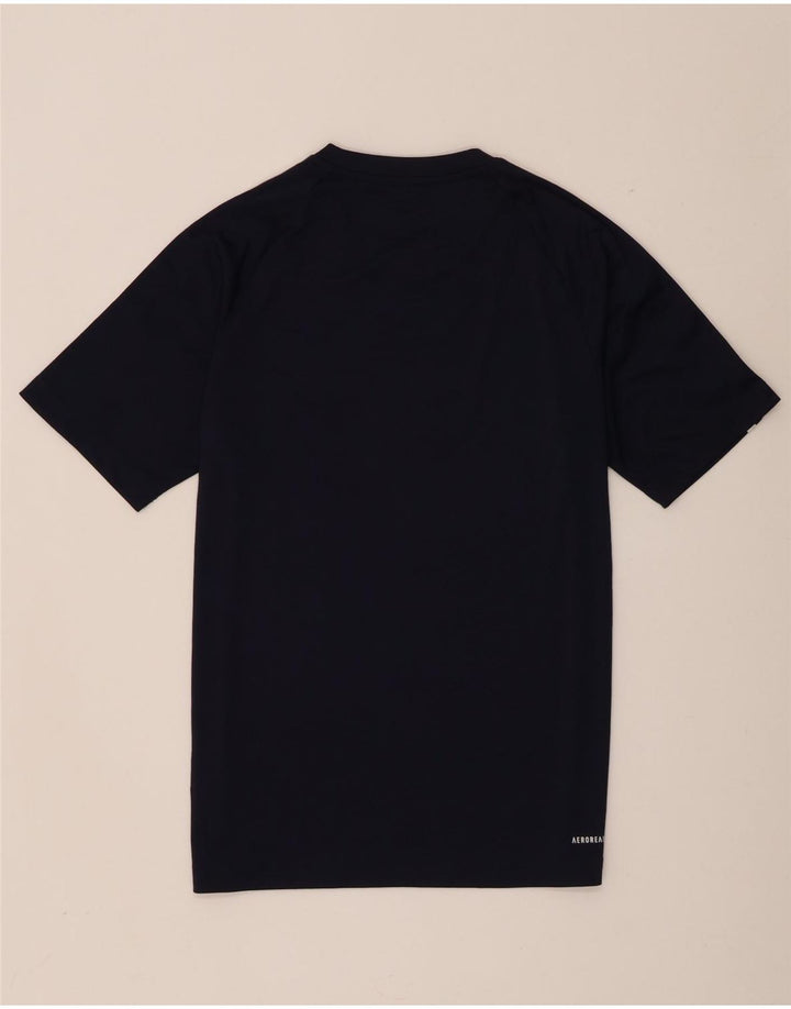 Adidas Mens Aeroready T-Shirt Top Small Navy Blue Polyester