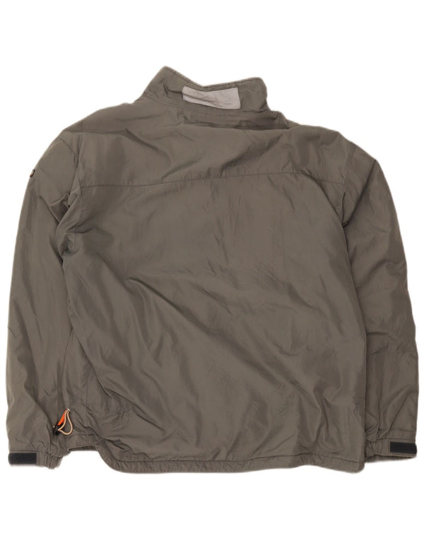 Napapijri Chaqueta bomber para hombre UK 40 Large Nylon gris