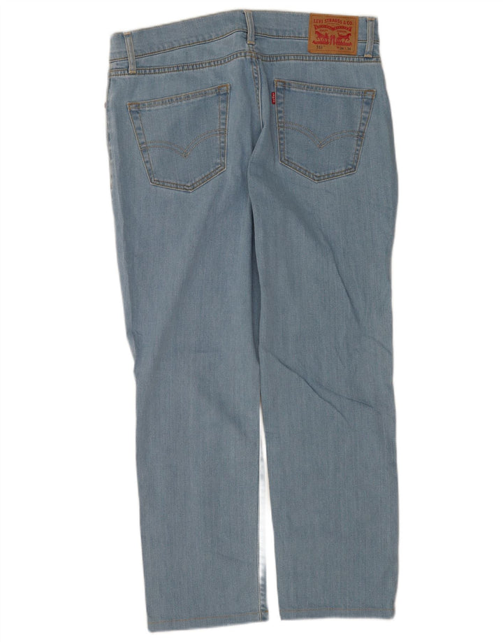 Levi's Womens 511 Slim Jeans W34 L27 Blue Cotton