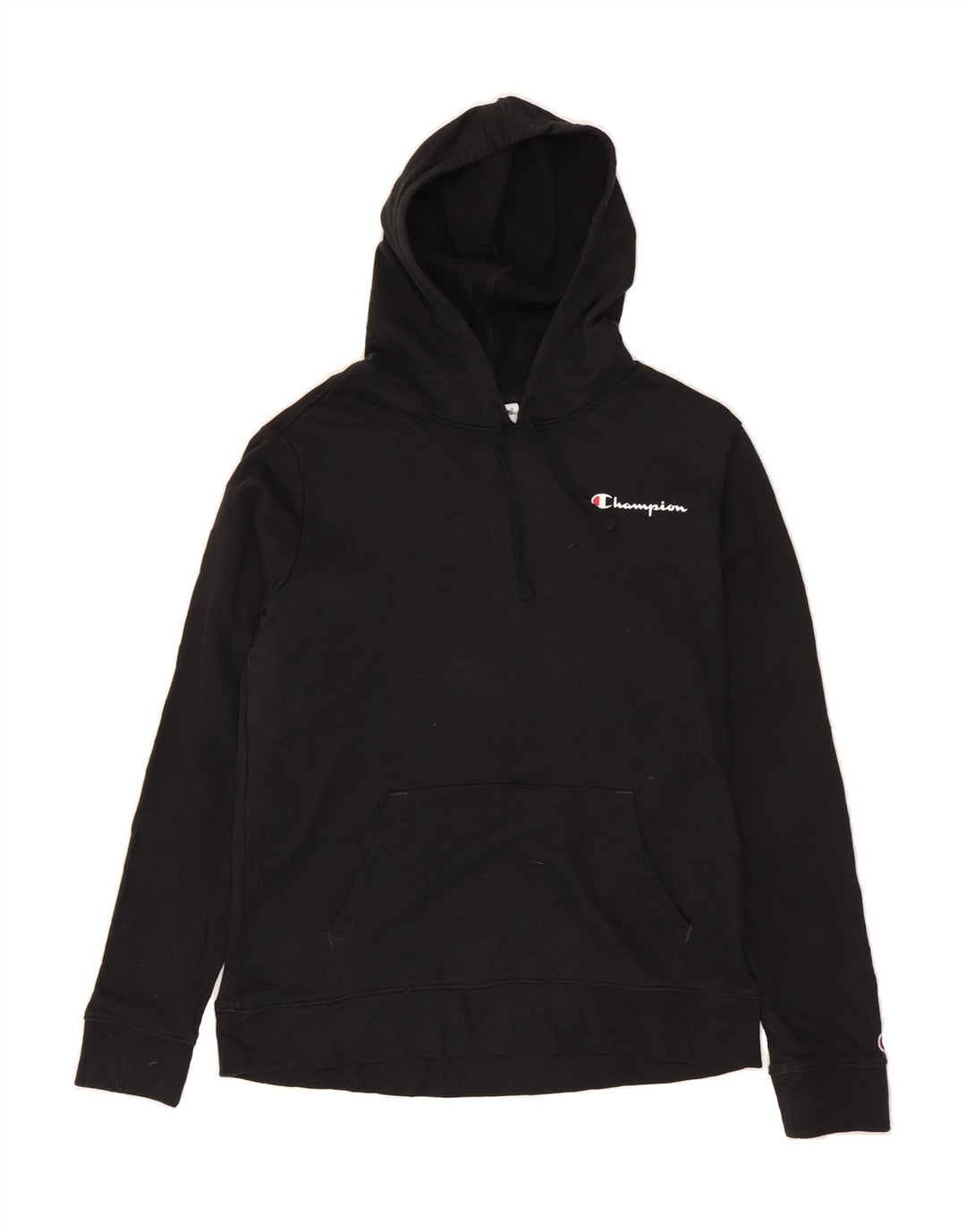 CHAMPION Mens Hoodie Jumper Medium Black Cotton Vintage Champion and Second-Hand Champion from Messina Hembry 