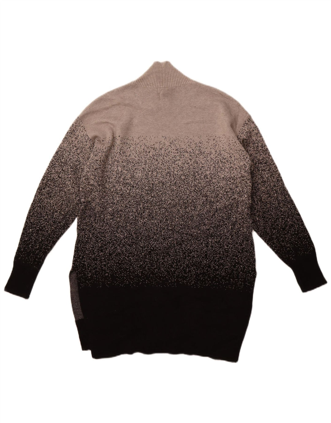 Marks & Spencer Womens Turtle Neck Jumper Sweater UK 10 Small Grey Flecked