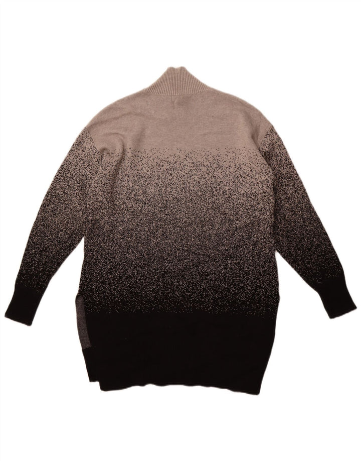 Marks & Spencer Womens Turtle Neck Jumper Sweater UK 10 Small Grey Flecked