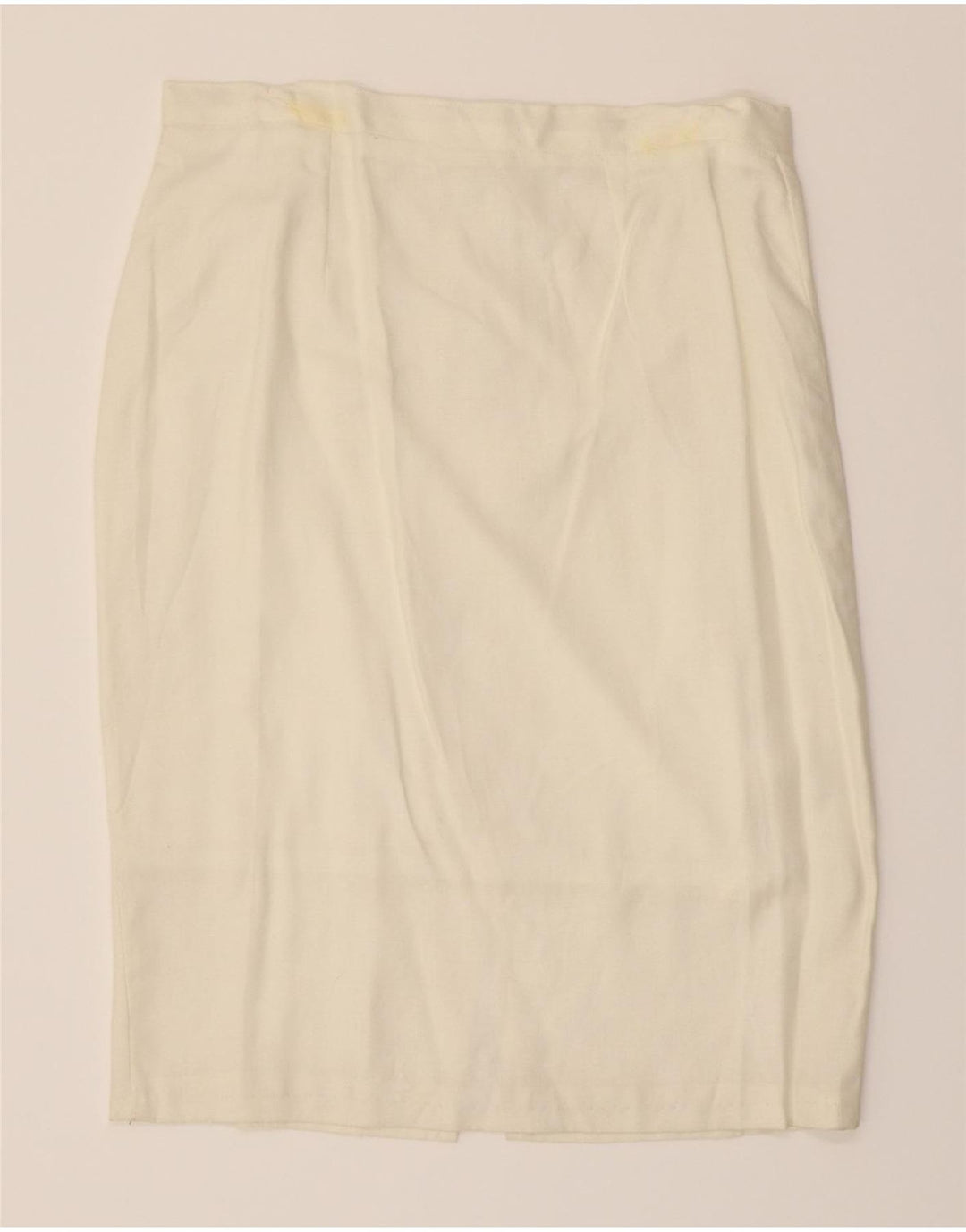 VINTAGE Womens Straight Skirt IT 46 Large W32 White Vintage Vintage and Second-Hand Vintage from Messina Hembry 