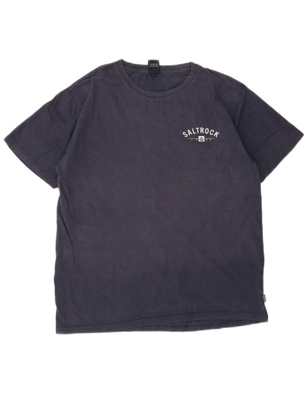 Saltrock Camiseta gráfica para hombre Top Medium Azul marino Algodón