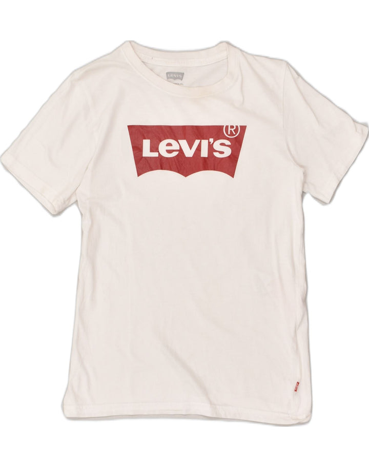 LEVI'S Boys Graphic T-Shirt Top 15-16 Years White Cotton | Vintage Levi's | Thrift | Second-Hand Levi's | Used Clothing | Messina Hembry 