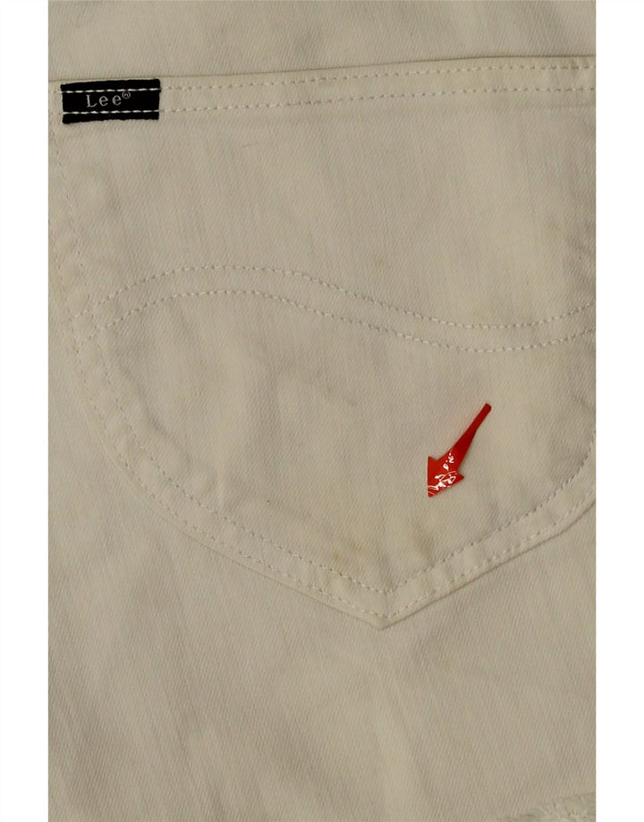 LEE Womens Scarlett Denim Shorts W31 Medium White Cotton Vintage Lee and Second-Hand Lee from Messina Hembry 