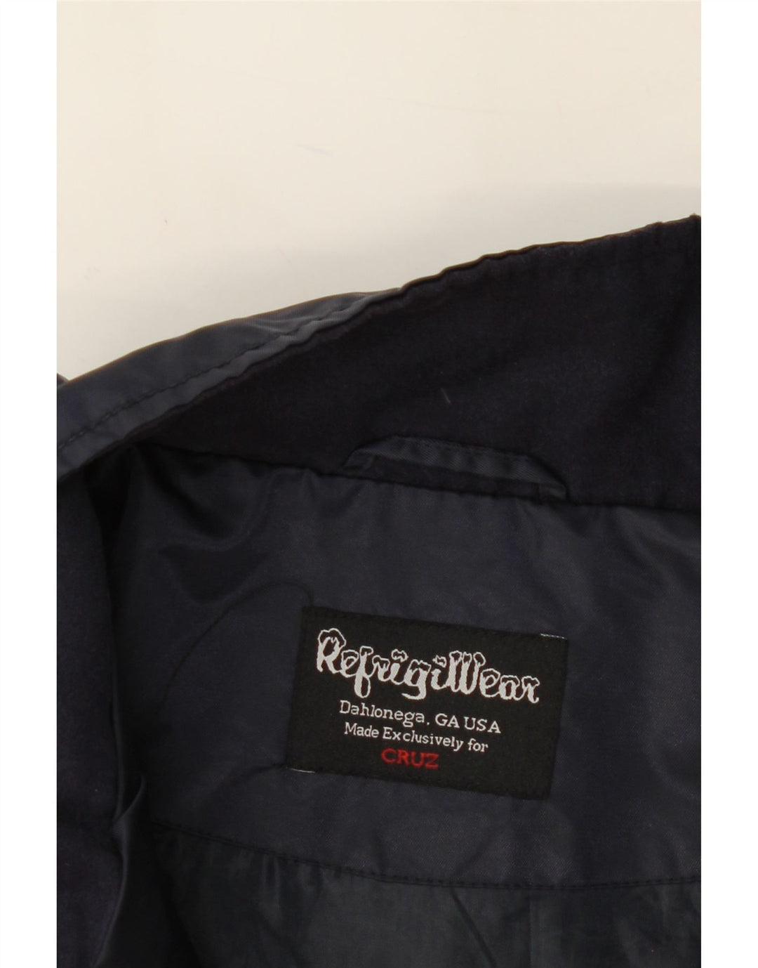 REFRIGIWEAR Womens Cruz Rain Jacket UK 14 Medium Navy Blue Vintage Refrigiwear and Second-Hand Refrigiwear from Messina Hembry 