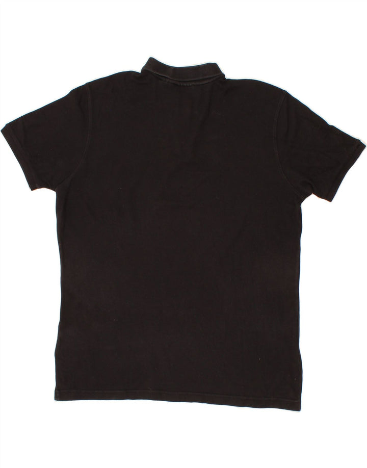 FILA Mens Polo Shirt Large Black Cotton Vintage Fila and Second-Hand Fila from Messina Hembry 