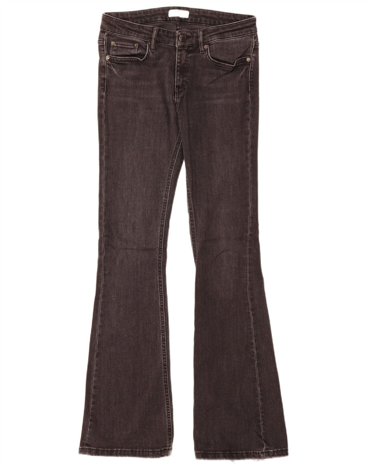 Zara Womens Flared Jeans EU 38 Small W28 L32 Grey