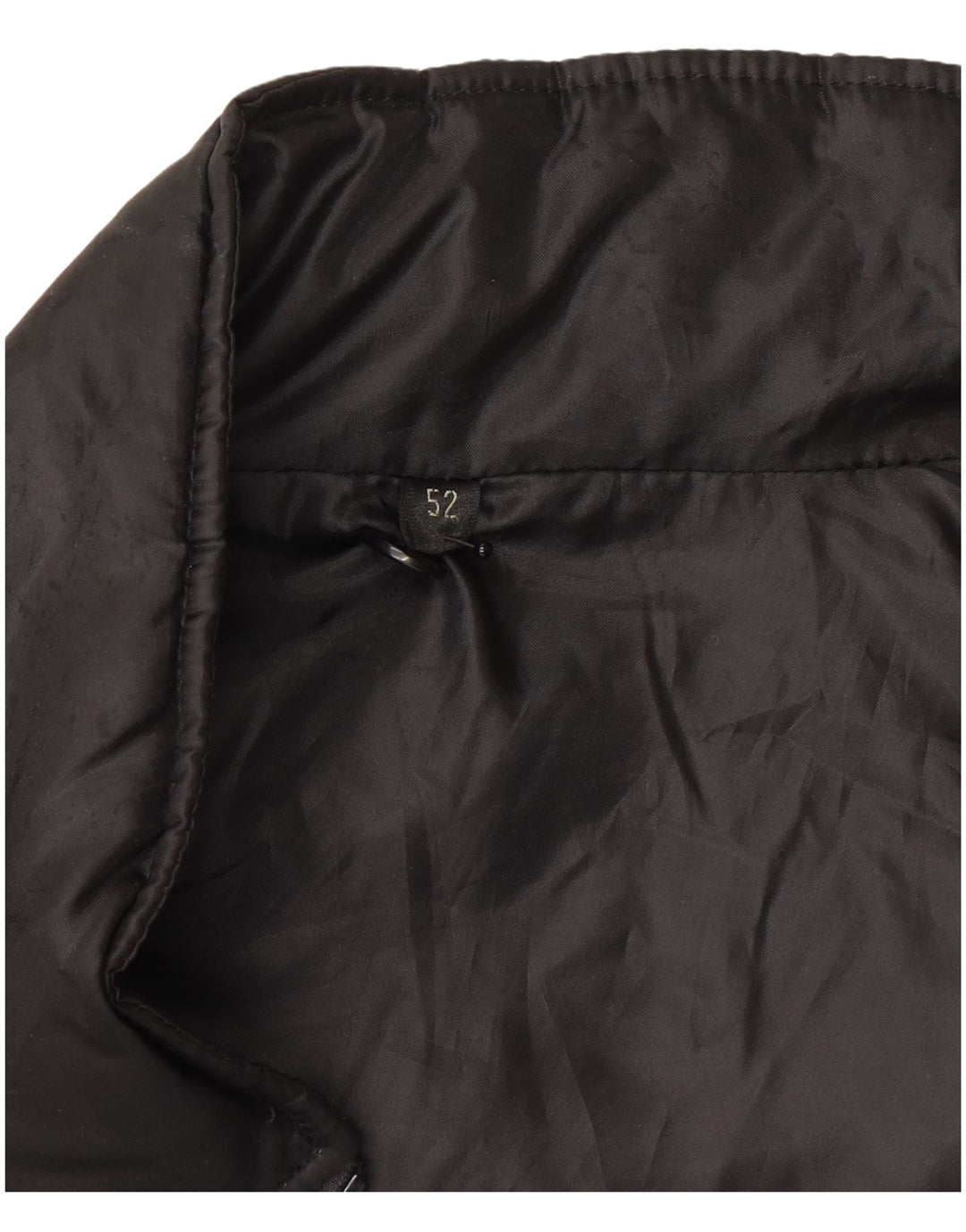 Vintage Womens Padded Gilet IT 52 XL Black Polyester