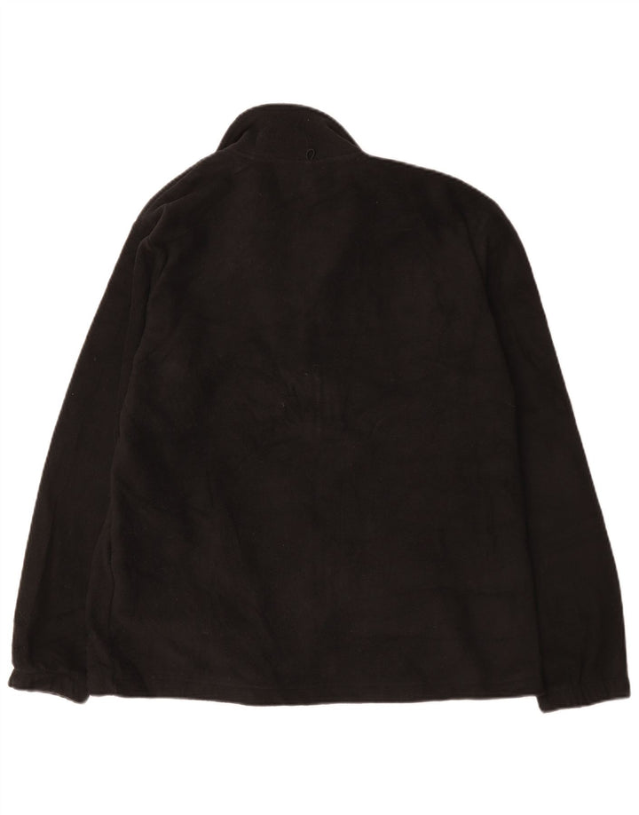 Mountain Warehouse Mens Fleece Jacket UK 38 Medium Black Polyester