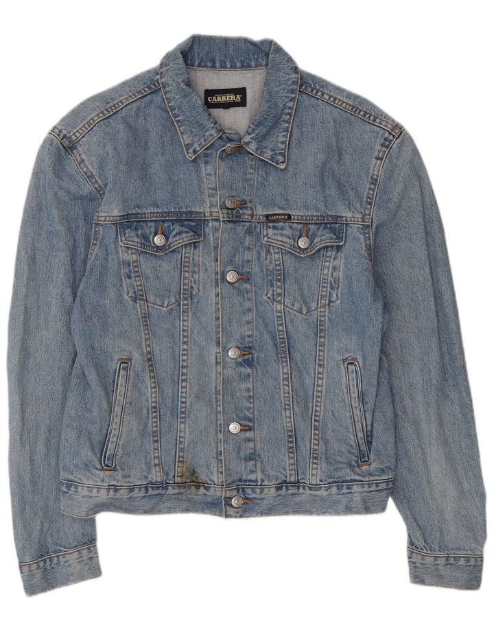 CARRERA Mens Denim Jacket UK 38 Medium Blue
