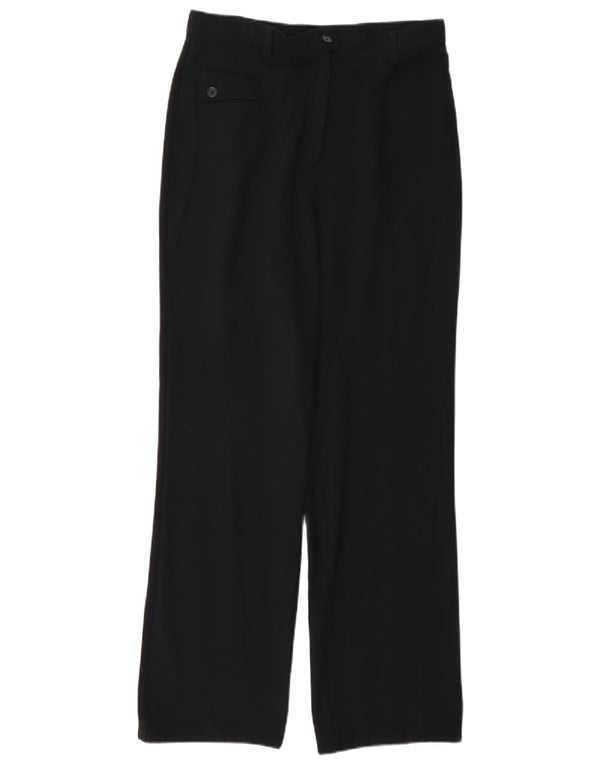 Pantaloni da abito bootcut da donna Marks & Spencer UK 10 piccoli W27 L29 neri