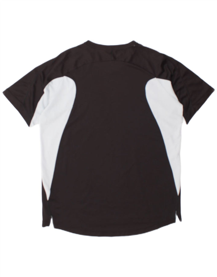 Fila Mens T-Shirt Top Large Black Colourblock