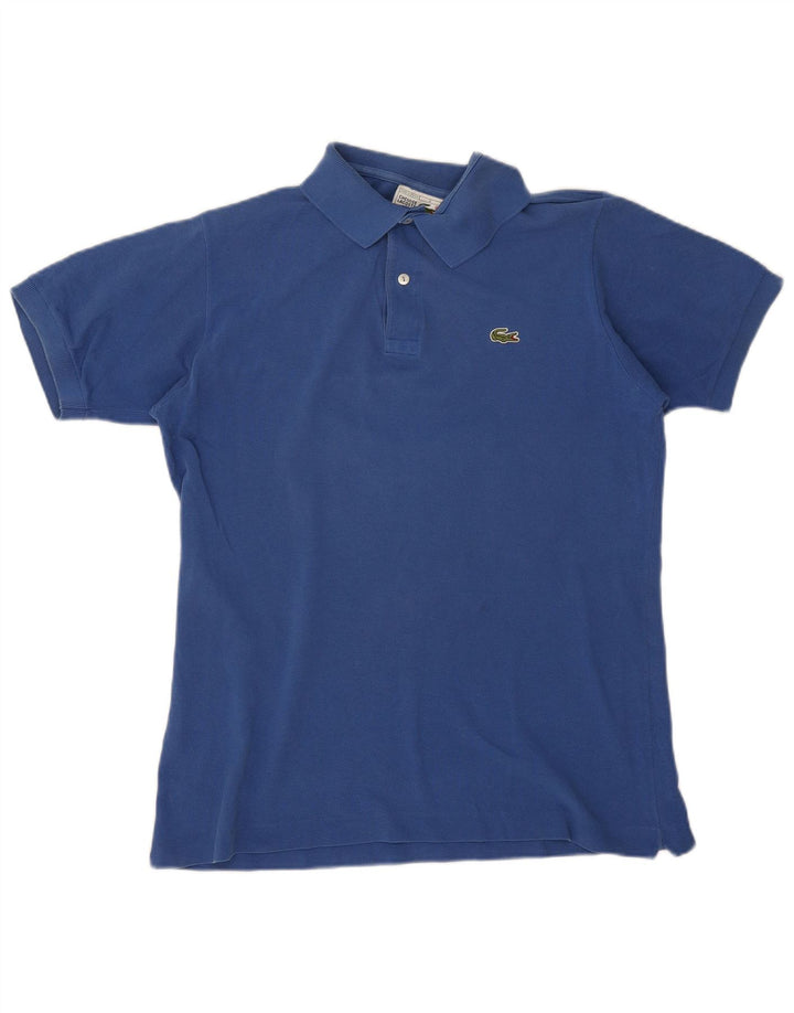 Lacoste Mens Polo Shirt Size 4 Medium Blue Cotton