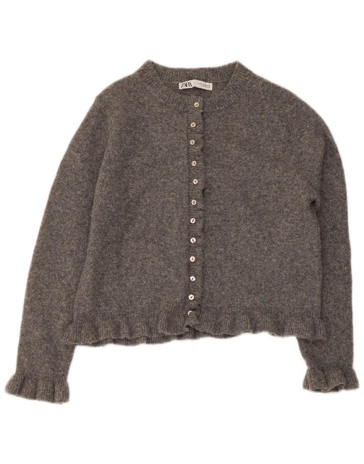 Zara Womens Bolero Jumper UK 14 Medium Grey Polyester