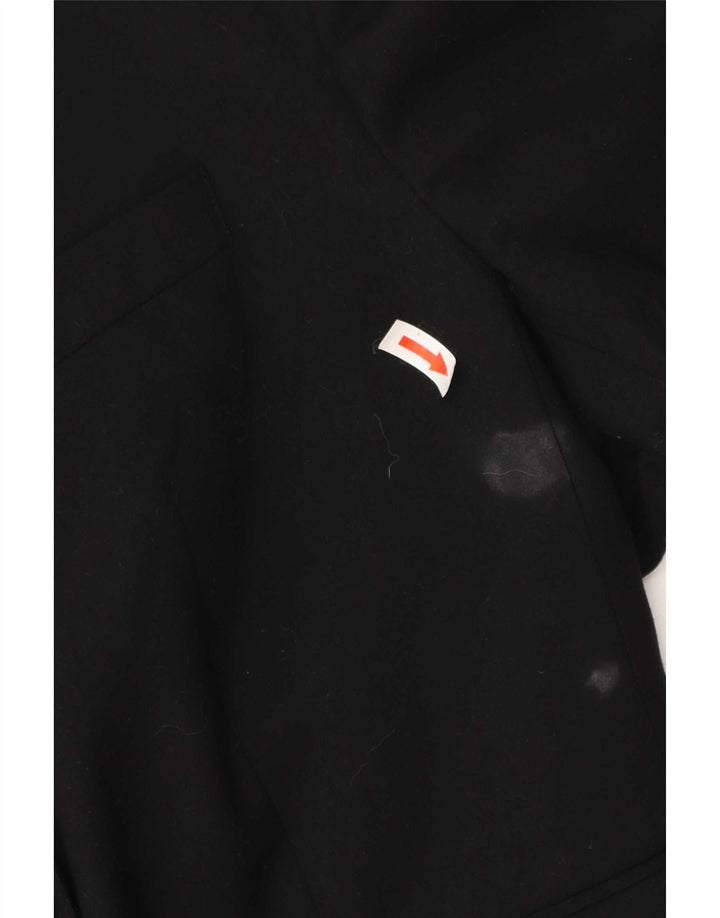 Giacca Blazer a 2 Bottoni da Donna Benetton IT 48 XL Poliestere Nero