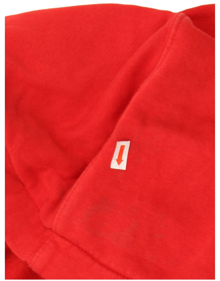 Nike Mens Zip Hoodie Sweater Small Red Cotton