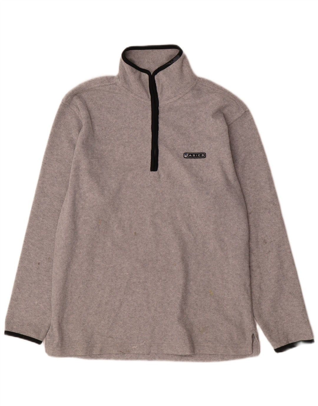 Asics Fleece Jumper med lynlås til mænd mellem grå