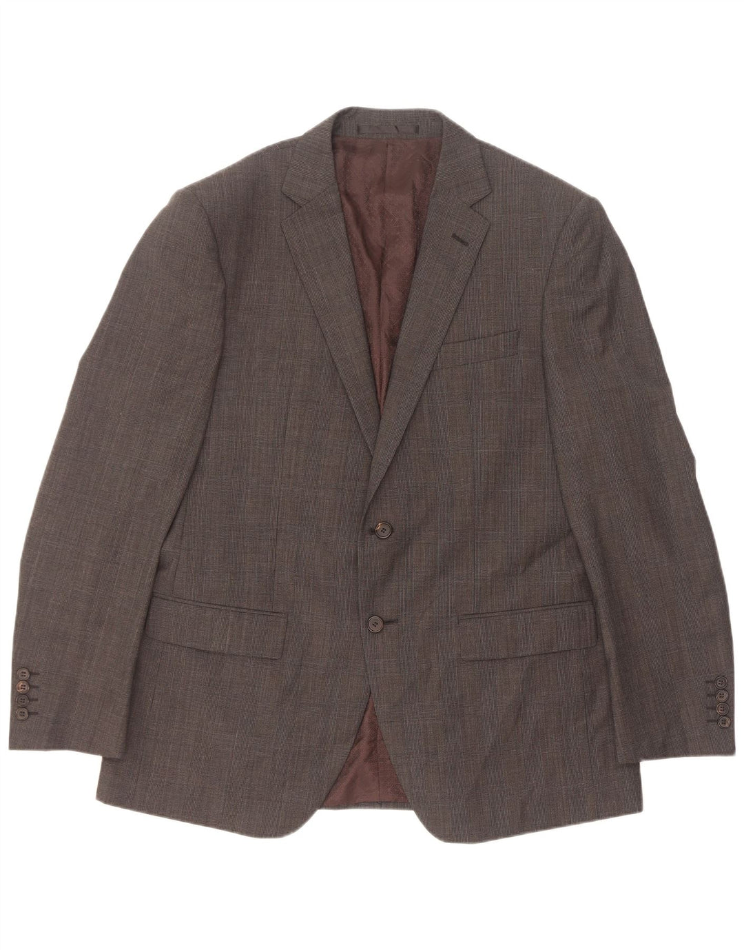 Marks & Spencer Mens Autograph Blazer Jacket UK 42 Large Grey Check