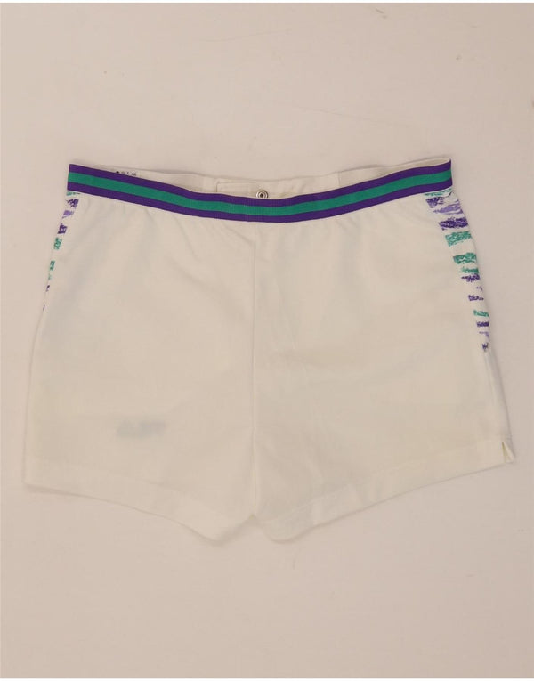 Fila Mens Casual Shorts IT 48 Medium W32 White Striped Polyester
