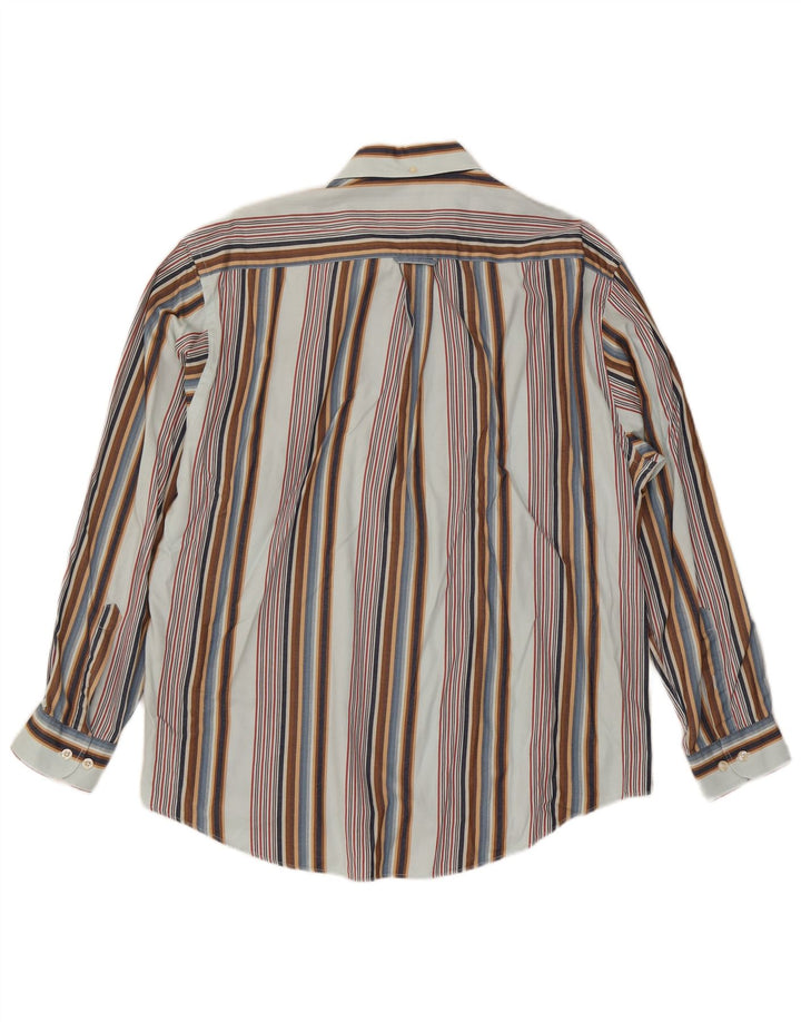 Camicia da uomo McGregor grande in cotone a righe multicolori