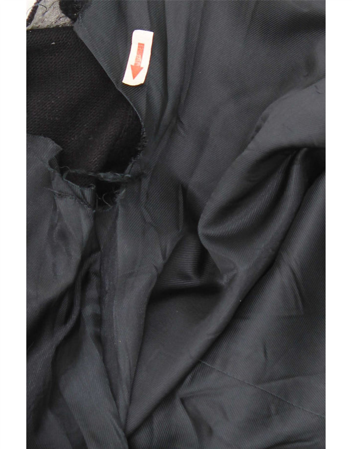 Cerruti 1881 Mens Overcoat UK 38 Medium Navy Blue Virgin Wool