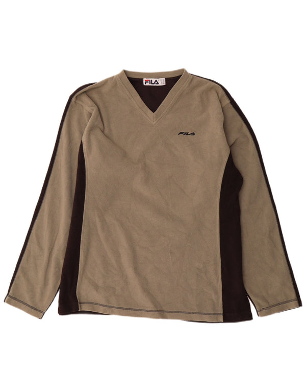 Fila Jersey de forro polar para mujer ES 40 XL Gris Colorblock Poliéster