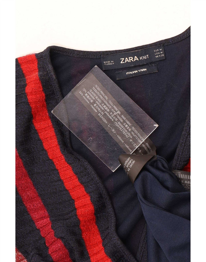 Zara Womens Sleeveless Maxi Dress UK 12 Medium Multicoloured Striped