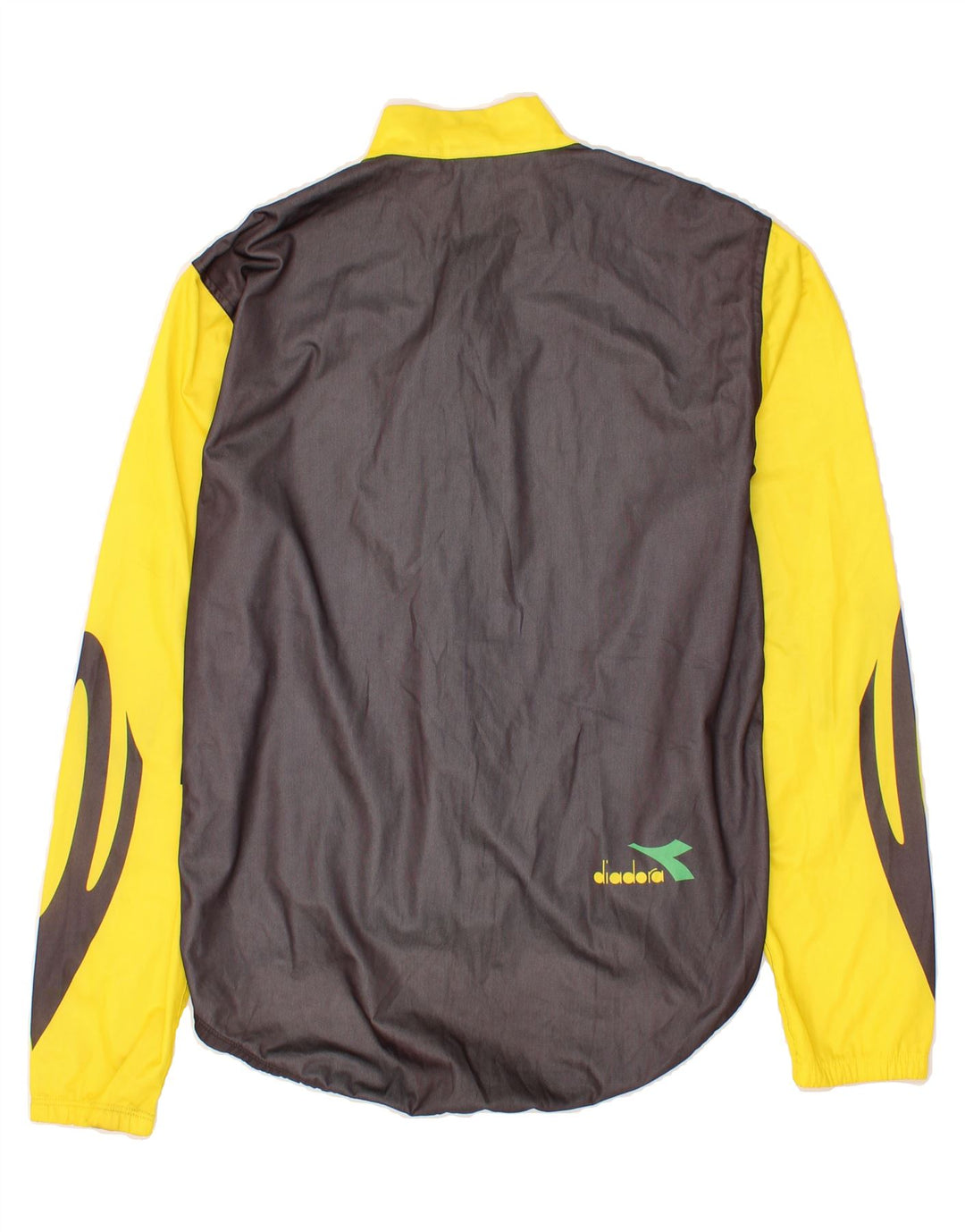 DIADORA Mens Tracksuit Top Jacket Medium Black Colourblock Polyester Vintage Diadora and Second-Hand Diadora from Messina Hembry 