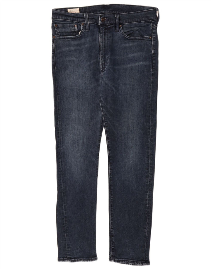 LEVI'S Mens Slim Jeans W33 L30 Navy Blue Cotton
