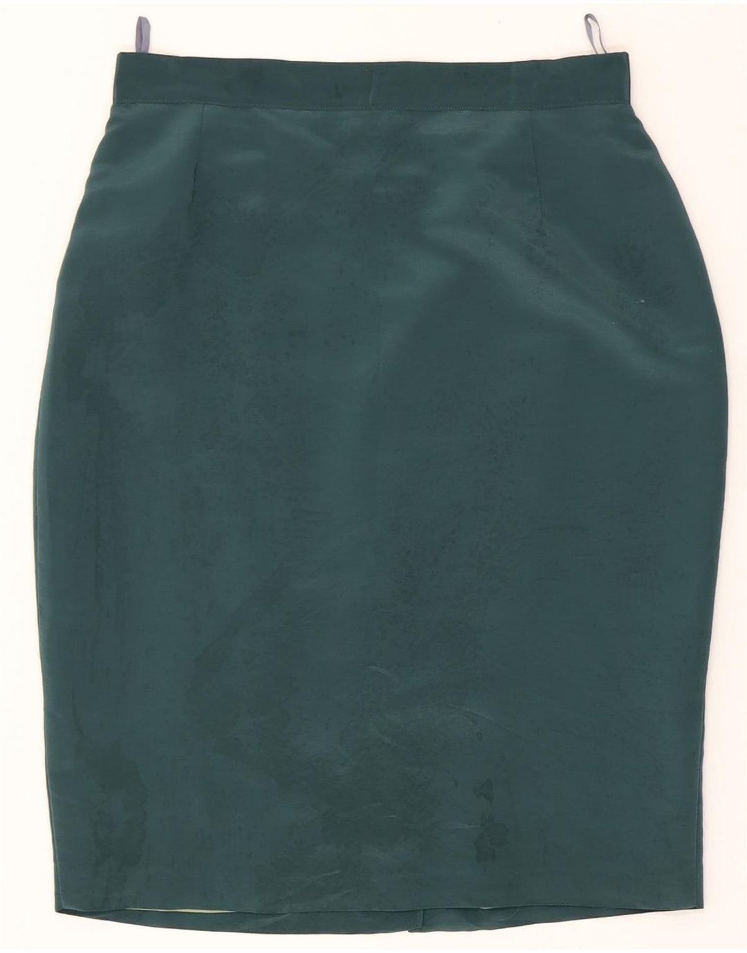 VINTAGE Womens Pencil Skirt UK 12 Medium W28  Green Polyester Vintage Vintage and Second-Hand Vintage from Messina Hembry 