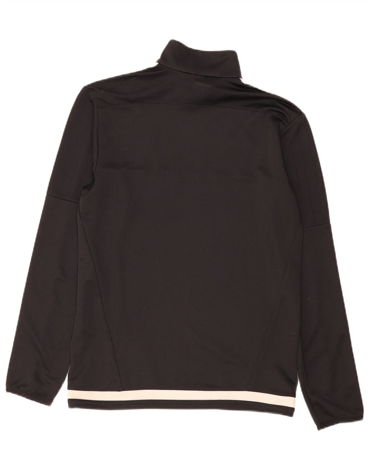 ADIDAS Mens Climacool Zip Neck Pullover Tracksuit Top Small Black