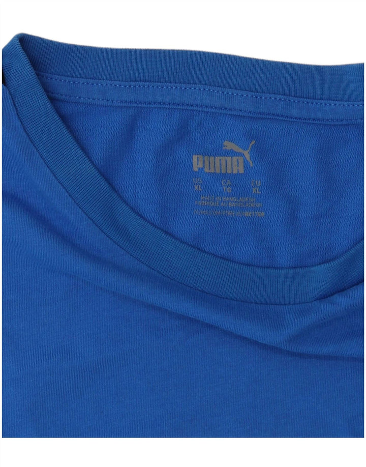 ADIDAS Mens Graphic T-Shirt Top XL Blue