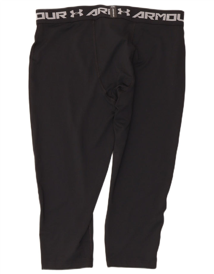 Under Armour Mens Graphic Capri Leggings 2XL  Black Polyester