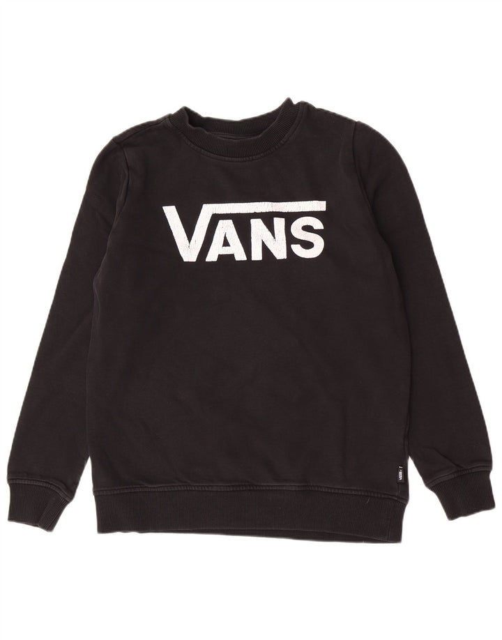 Vans Dame Grafisk Sweatshirt Jumper Lille Sort Bomuld